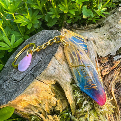 Feenflügel-Schlüsselanhänger - Ein Hauch Magie für deinen Alltag 🧚✨ Personalisierbar ✨