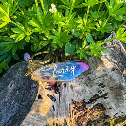 Feenflügel-Schlüsselanhänger - Ein Hauch Magie für deinen Alltag 🧚✨ Personalisierbar ✨