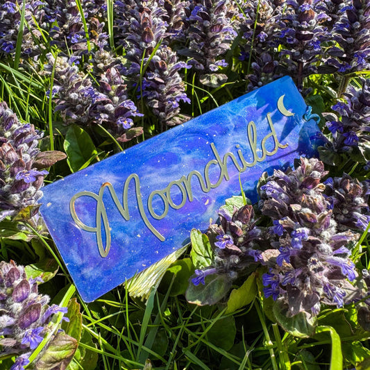 Mondkind-Lesezeichen – Handgemachtes Lesezeichen mit Moonchild-Design 🌙