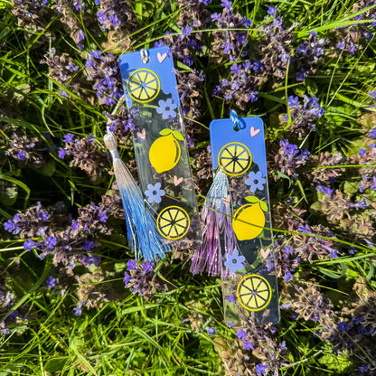 Lesezeichen Zitronenliebe - Fruchtig, frisch und handgemacht 🍋💜