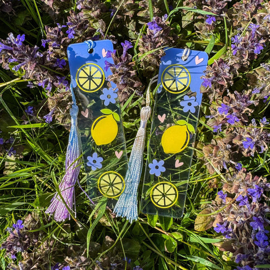 Lesezeichen Zitronenliebe - Fruchtig, frisch und handgemacht 🍋💜
