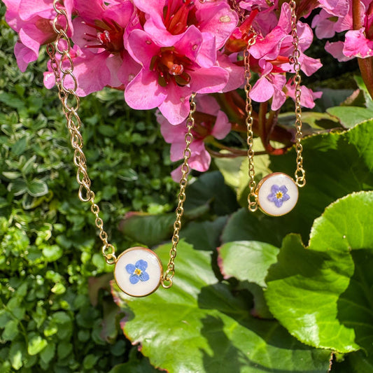 Vergissmeinnicht-Armband - Zartes Schmuckstück mit echter Blüte 🌺