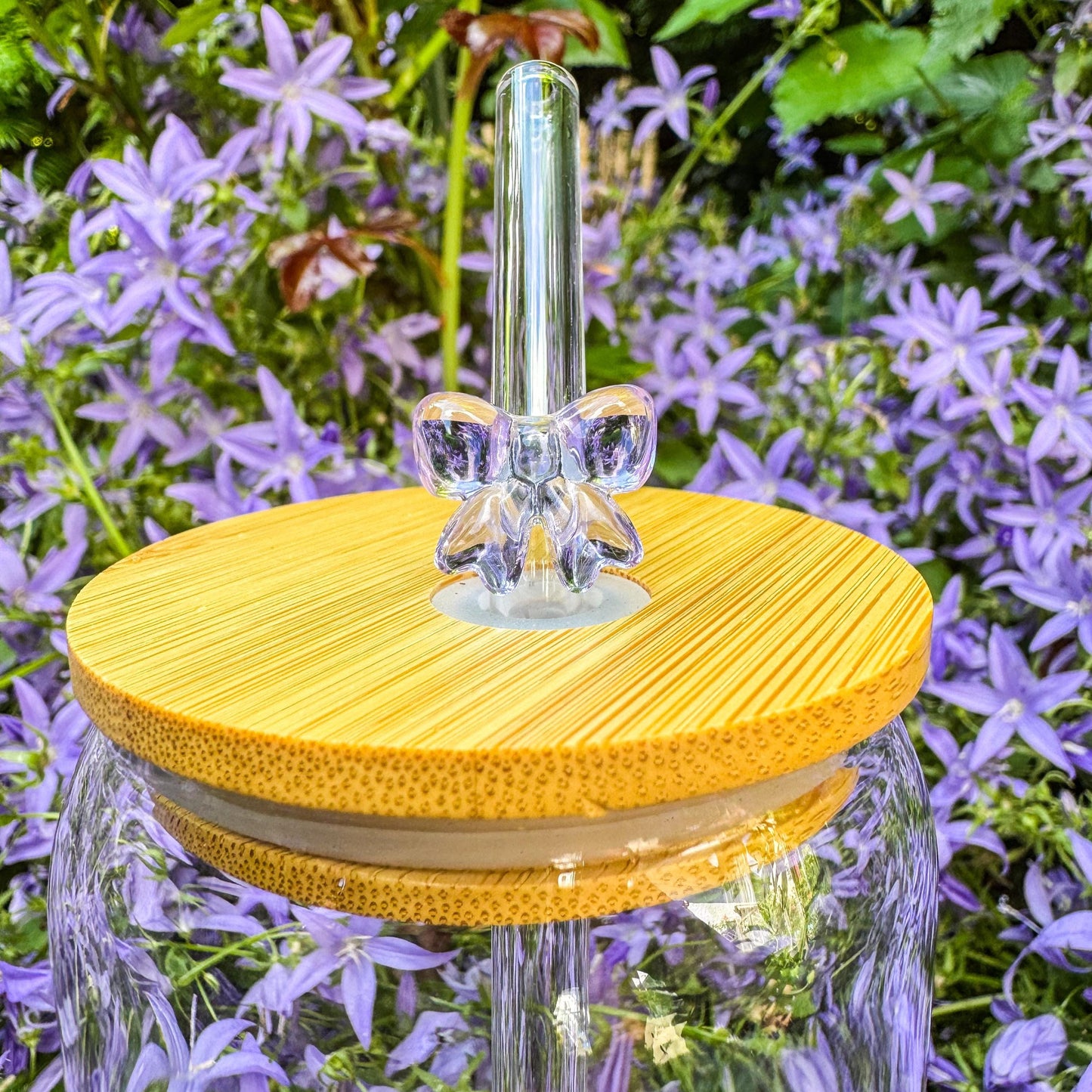 Trinkglas mit gelben Blümchen - für die süße Erfrischung 🌸