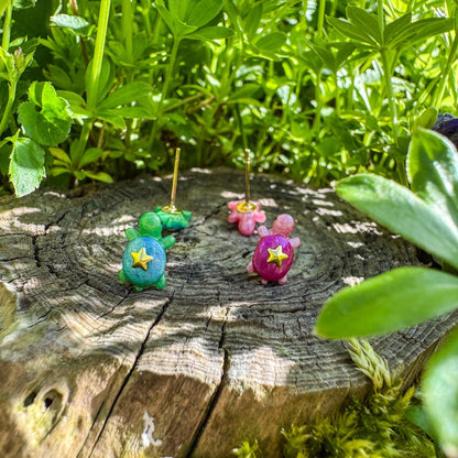 Niedliche Schildkröten-Ohrstecker - zauberhaftes Schmuckstück für Tierfreunde 🐢