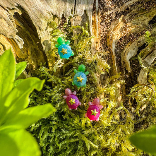 Niedliche Schildkröten-Ohrstecker - zauberhaftes Schmuckstück für Tierfreunde 🐢