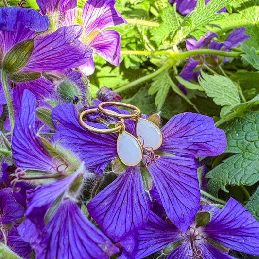 Zarte Tropfen-Ohrringe - Handgefertigtes Schmuckstück mit einem Hauch Eleganz ✨