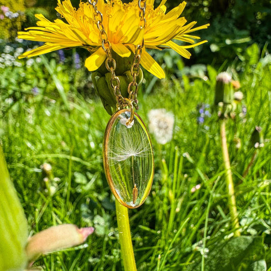 Pusteblumen-Anhänger - Einzigartiges Naturschmuckstück 🍃
