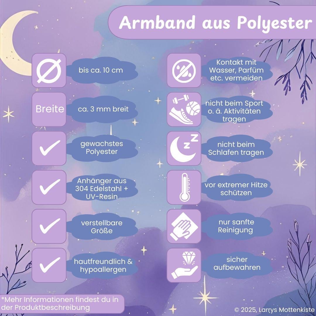 Vergissmeinnicht-Armband - Handgemachtes Armband mit echter Blüte 🌺