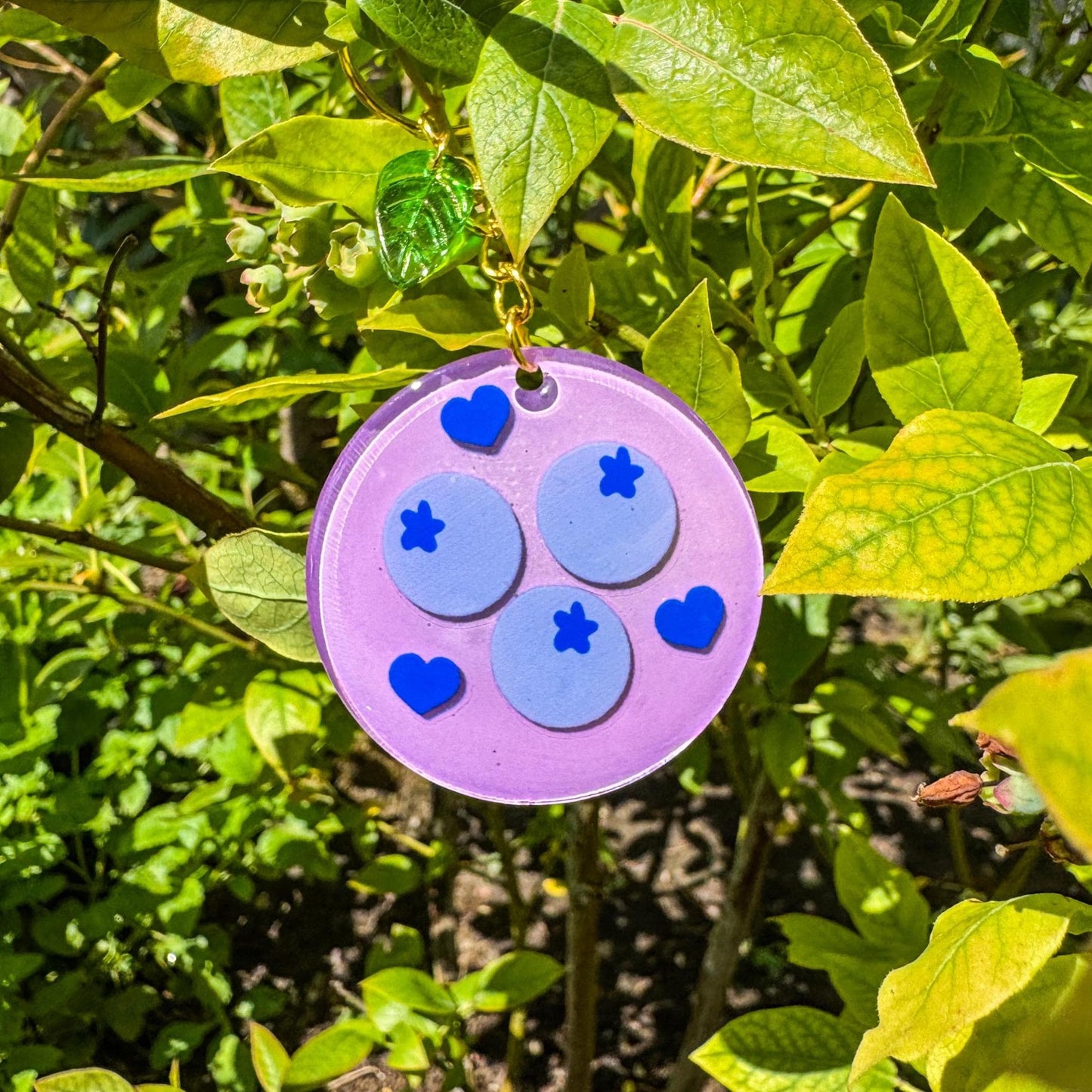 Schlüsselanhänger Blaubeerzauber - Zauberhaft und handgemacht ✨