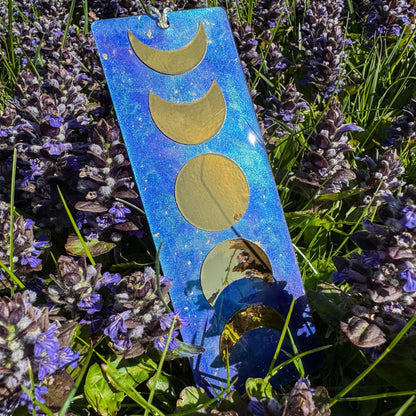 Mondzyklus-Lesezeichen - Handgemachtes Lesezeichen mit Mondzyklus-Design 🌙