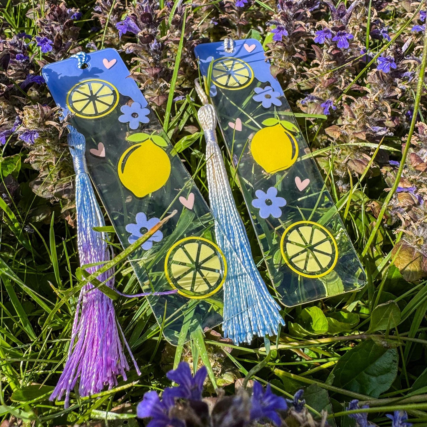 Lesezeichen Zitronenliebe - Fruchtig, frisch und handgemacht 🍋💜