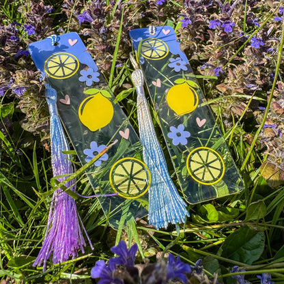 Lesezeichen Zitronenliebe - Fruchtig, frisch und handgemacht 🍋💜