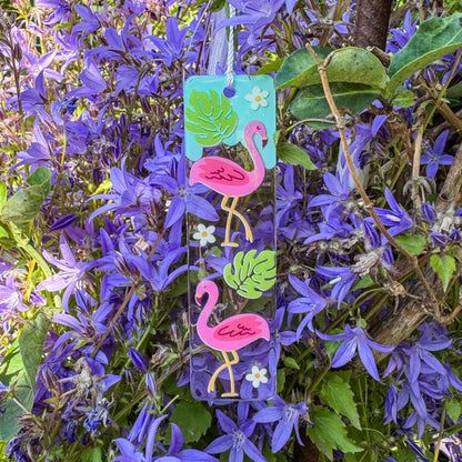 Lesezeichen Flamingo Paradise - Sommerlich, fröhlich und handgemacht 🦩