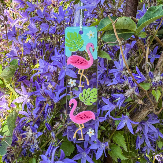 Lesezeichen Flamingo Paradise - Sommerlich, fröhlich und handgemacht 🦩