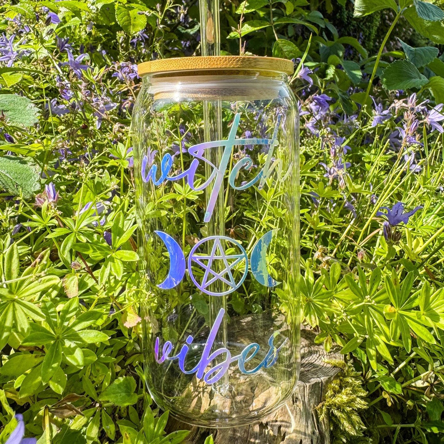 Witch Vibes Trinkglas - Perfekt für Hexen, Spiritualität und magische Erfrischung 🌙