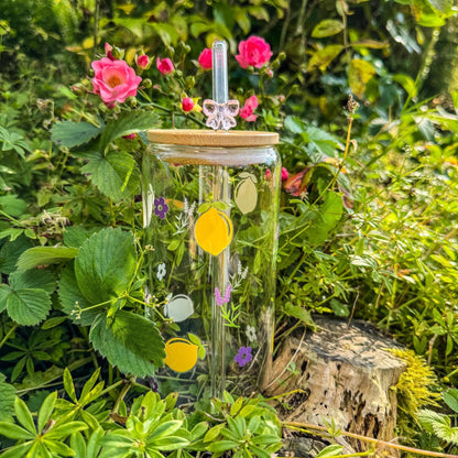 Trinkglas mit Lavendel und Zitrone - für die fruchtige Erfrischung 🍋💜