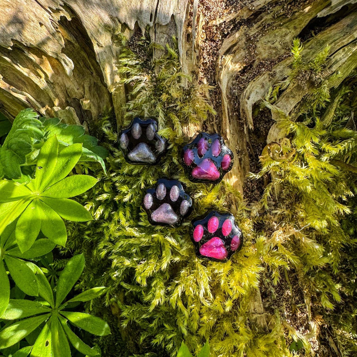 Niedliche Pfoten-Ohrstecker - liebevolles Schmuckstück für Katzenliebhaber 🐾