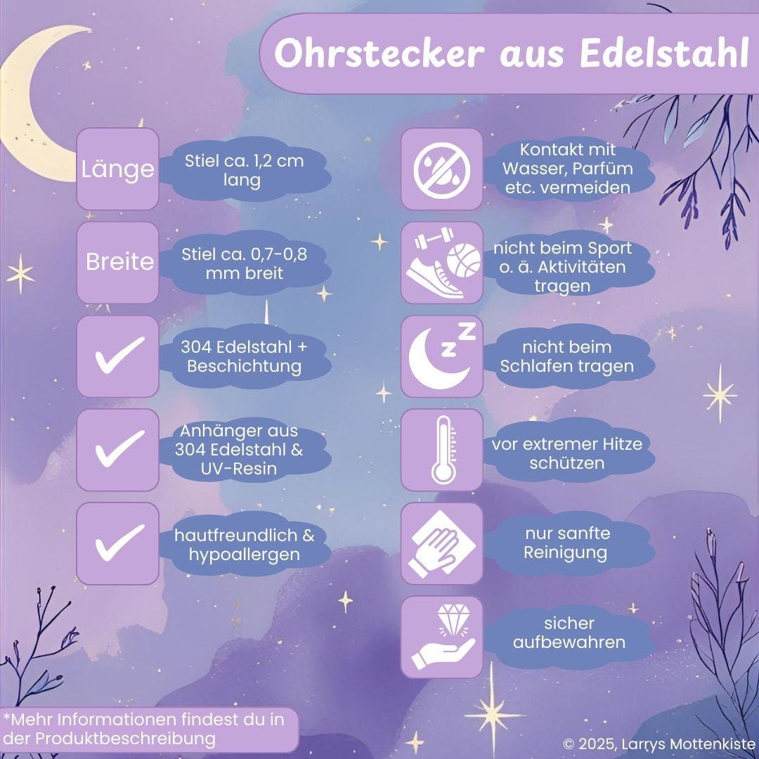 Zarte Tropfen-Ohrstecker - Handgefertigtes Schmuckstück mit einem Hauch Eleganz ✨