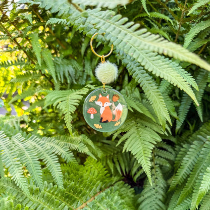 Schlüsselanhänger Waldfuchs - Herbstlich, süß und verspielt 🦊🍄