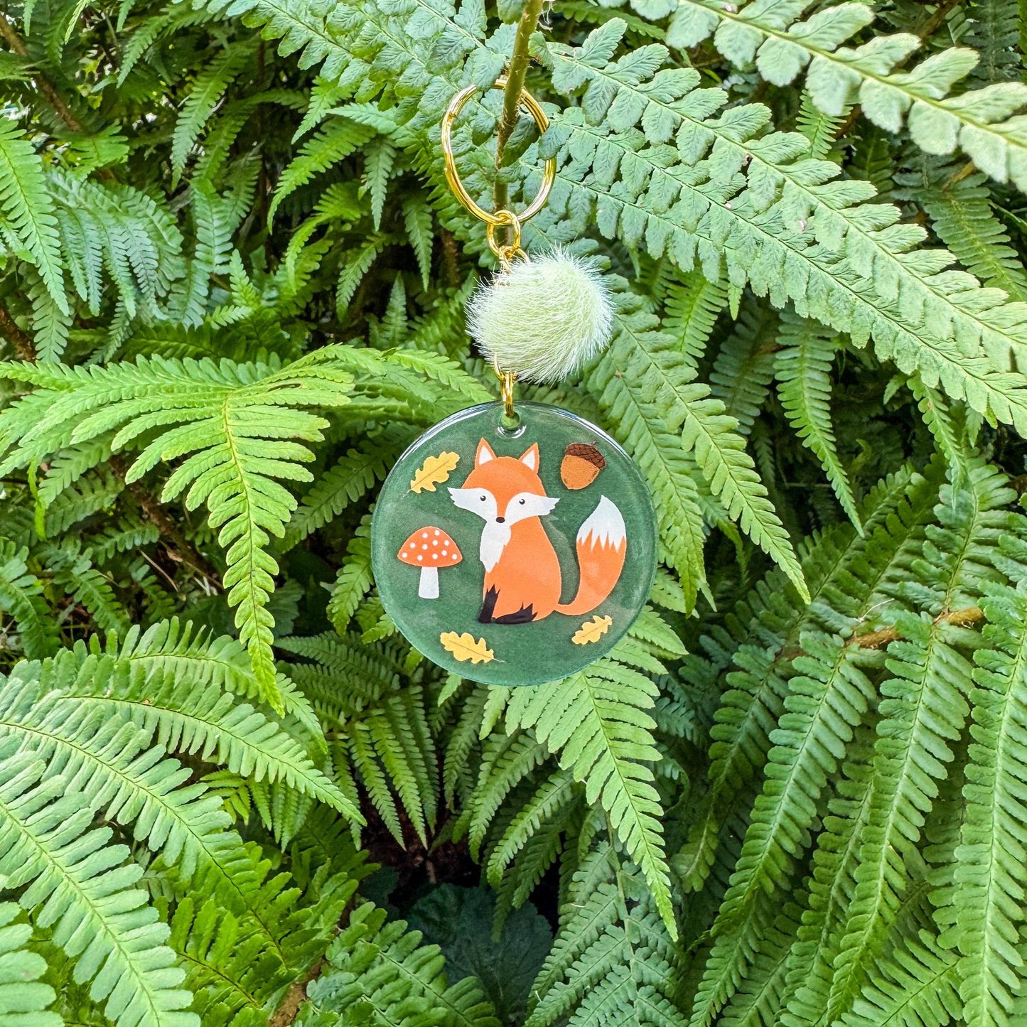 Schlüsselanhänger Waldfuchs - Herbstlich, süß und verspielt 🦊🍄