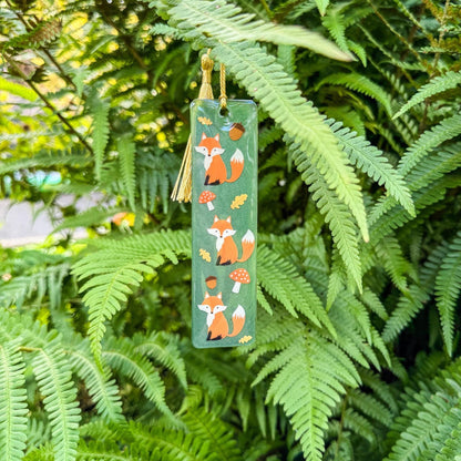 Lesezeichen Waldfuchs - Herbstlich, süß und verspielt 🦊🍄