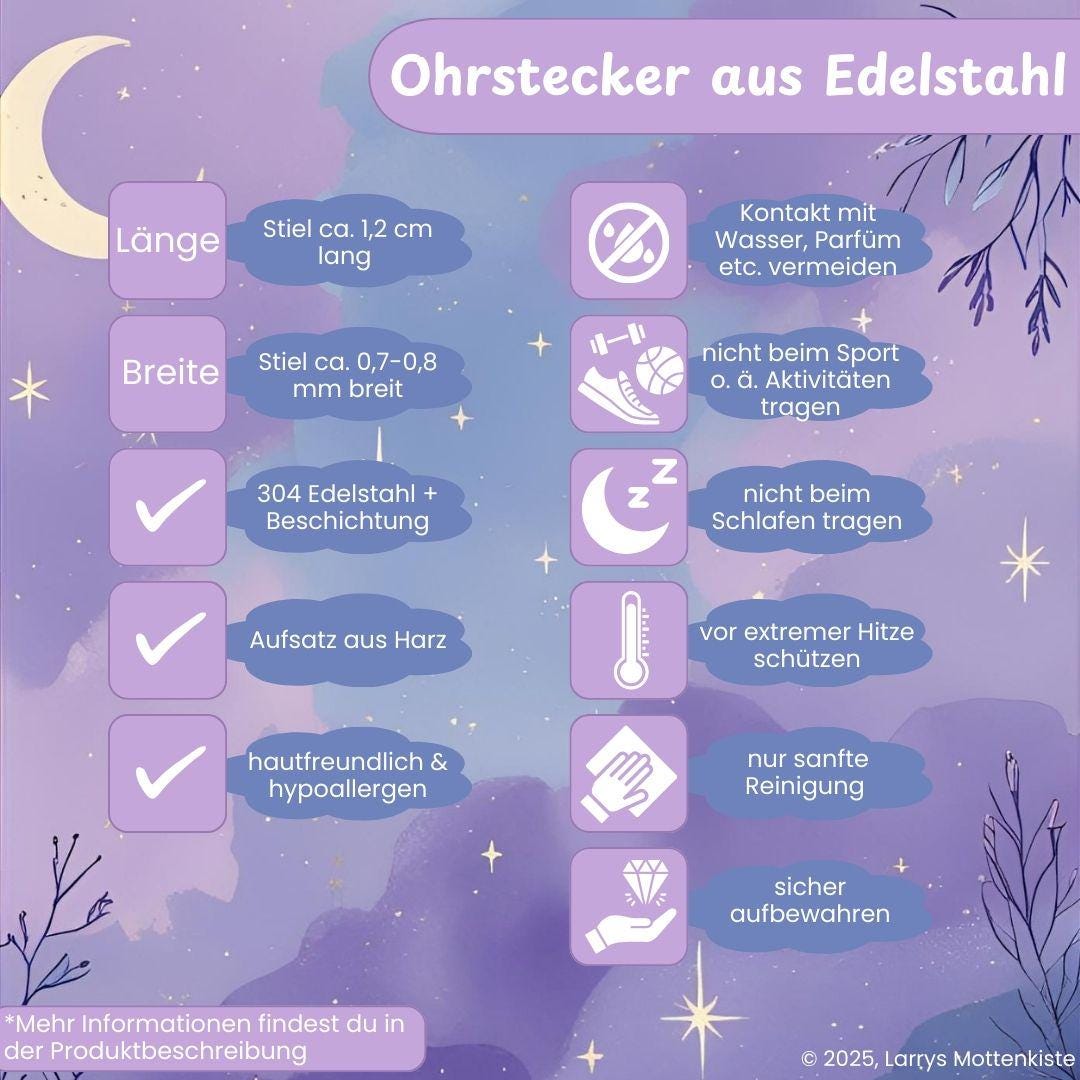 Niedliche Ahorn-Ohrstecker - Handgefertigtes Schmuckstück mit kleinen Blättern 🍁