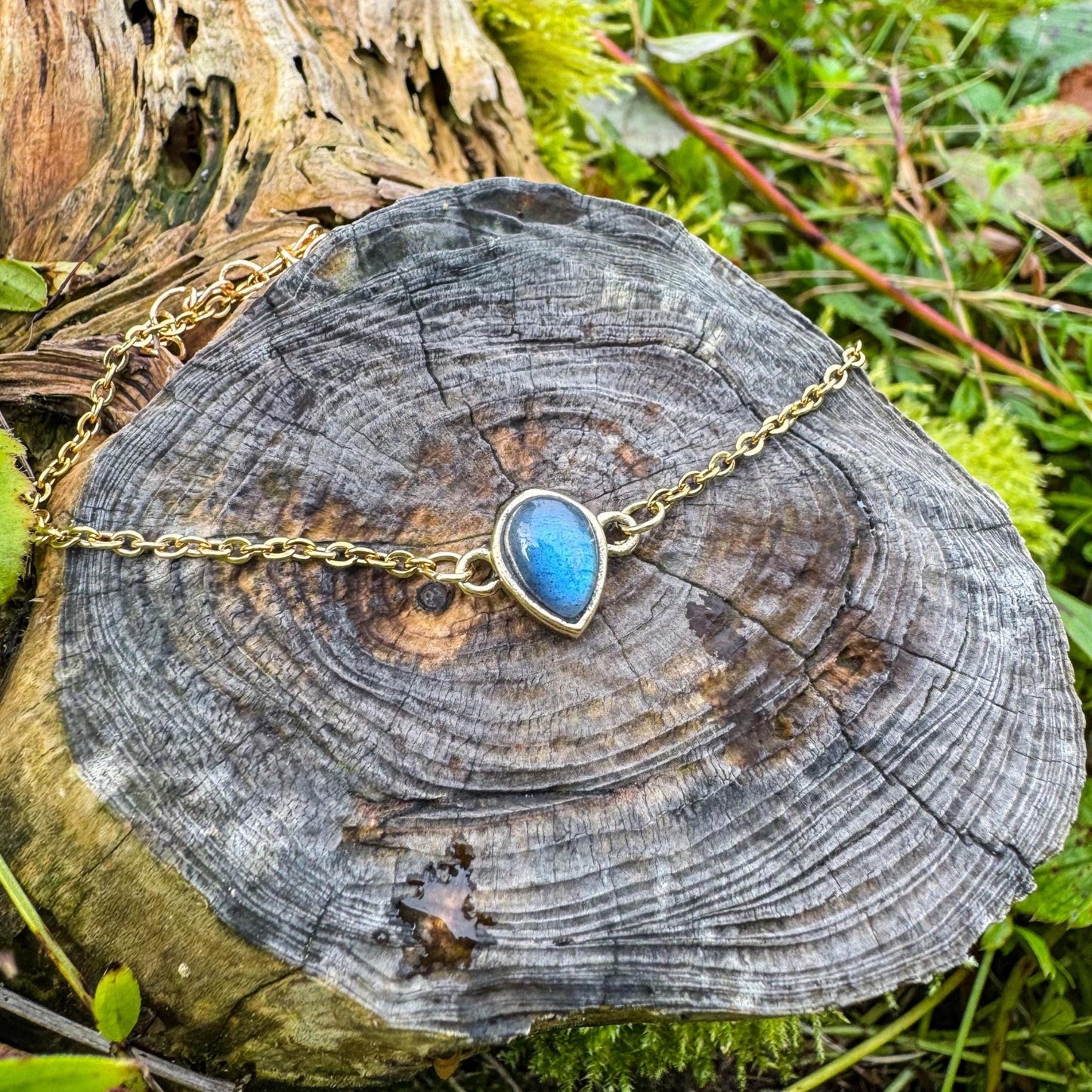 Labradorit-Armband - Zartes Schmuckstück mit natürlichem Labradorit 🩵✨