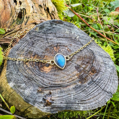 Labradorit-Armband - Zartes Schmuckstück mit natürlichem Labradorit 🩵✨