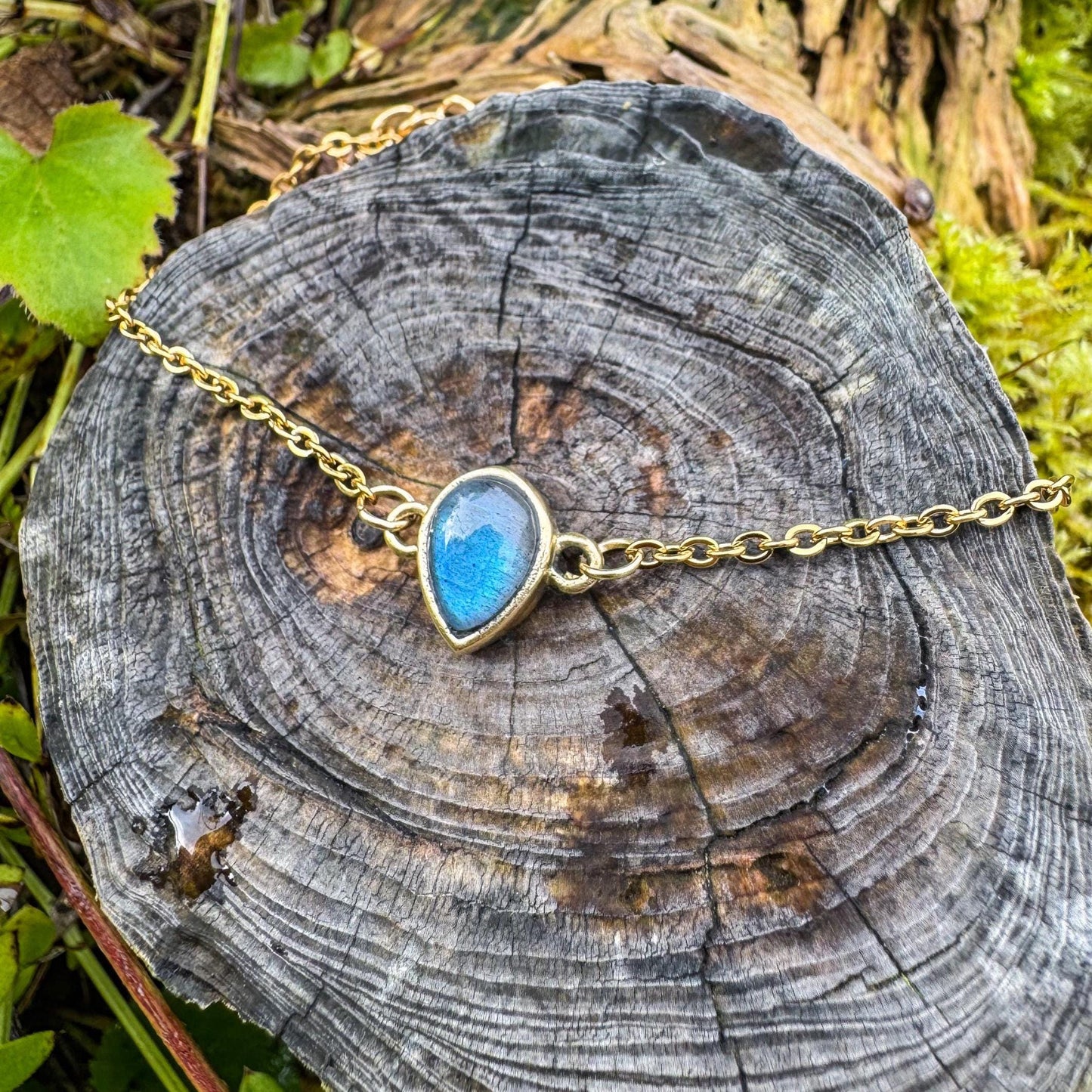 Labradorit-Armband - Zartes Schmuckstück mit natürlichem Labradorit 🩵✨