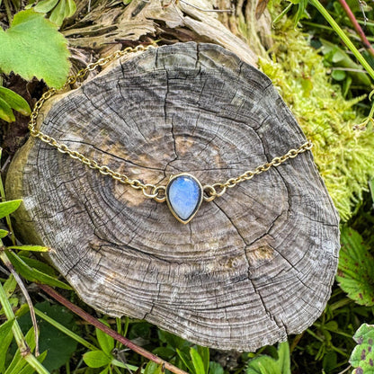 Mondstein-Armband - Zartes Schmuckstück mit natürlichem Mondstein 🤍✨