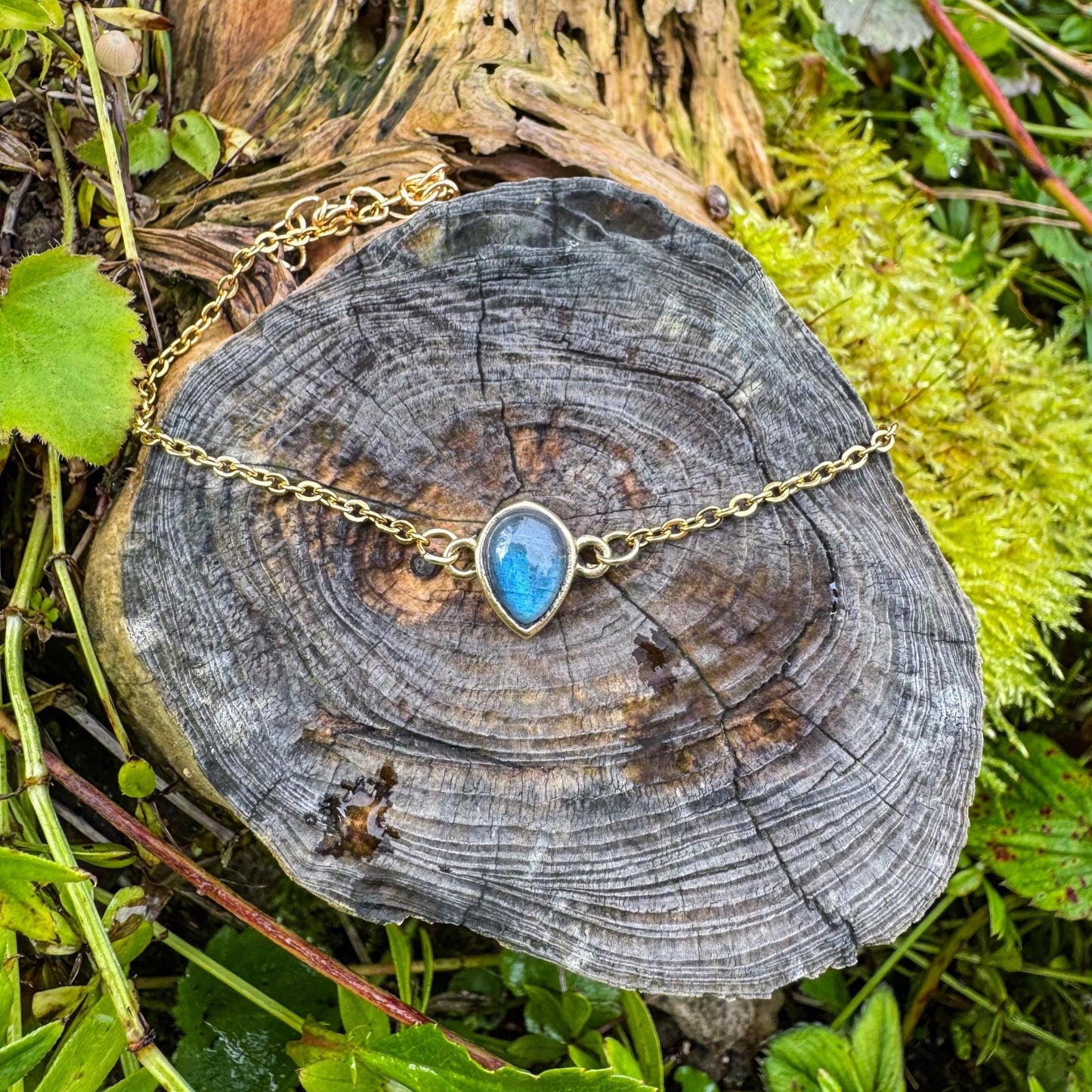 Labradorit-Armband - Zartes Schmuckstück mit natürlichem Labradorit 🩵✨