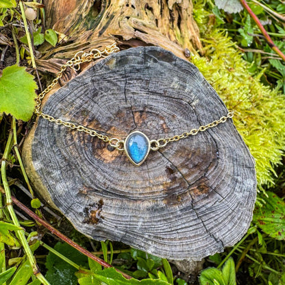 Labradorit-Armband - Zartes Schmuckstück mit natürlichem Labradorit 🩵✨