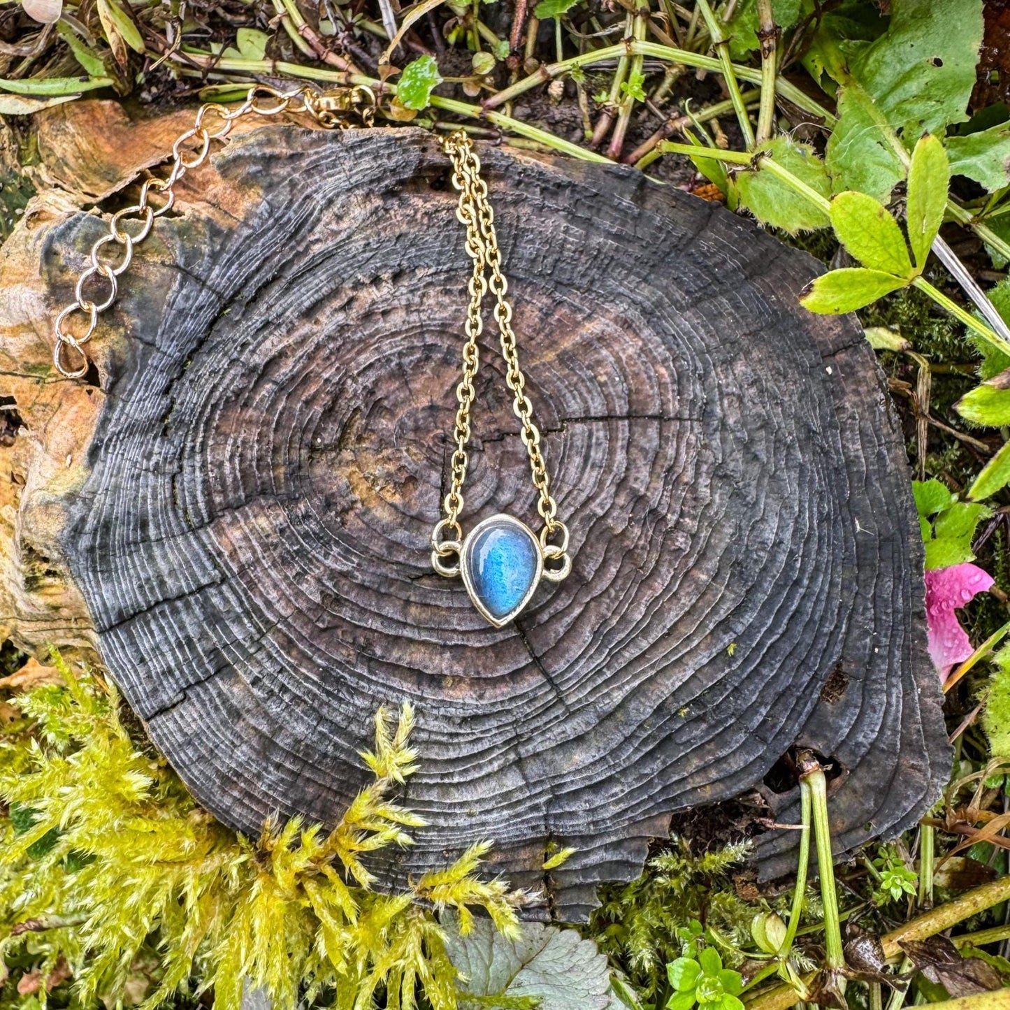 Labradorit-Armband - Zartes Schmuckstück mit natürlichem Labradorit 🩵✨