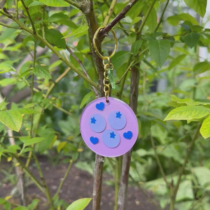 Schlüsselanhänger Blaubeerzauber - Zauberhaft und handgemacht ✨